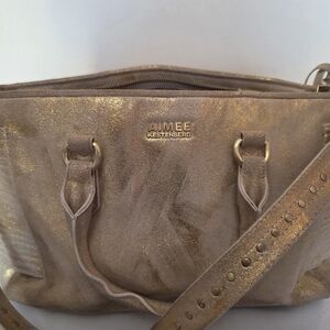 Aimee Kestenberg Metallic Gold Shoulder Bag